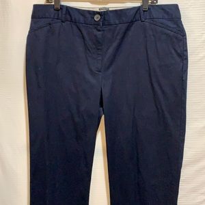 TALBOTS PANT CAREER/CASUAL NAVY SZ 16 COTTON/SPX